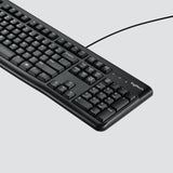 Logitech K120 Corded Teclado Teclado Usb Qwertz Suizo Negro
