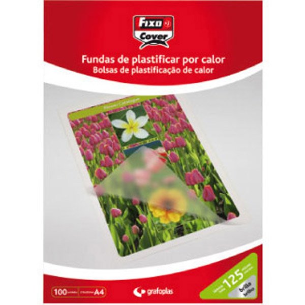 Fixo Fundas De Plastificar 125 Micras A4 Brillo Caja De 100
