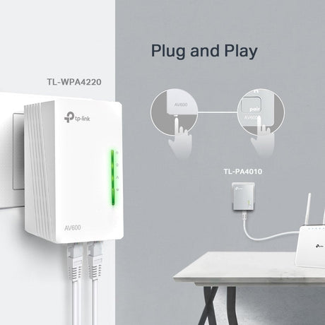 EAN 6935364084103 - TP-Link AV600 600 Mbit/s Ethernet Wifi Blanco 1 pieza(s) imagen 6