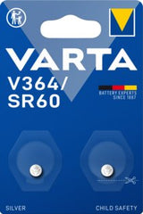 Varta Batería Óxido De Plata 364, Sr60, 1.55v Blister De 2 Unidades