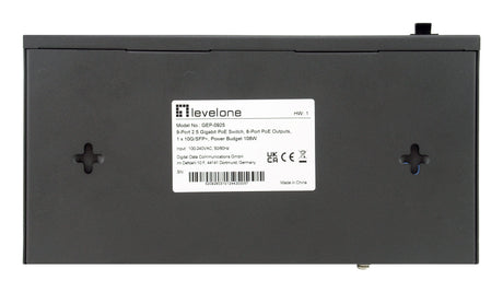 EAN 4015867238059 - LevelOne GEP-0925 switch No administrado 2.5G Ethernet (100/1000/2500) Energía sobre Ethernet (PoE) Negro imagen 5