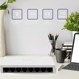 EAN 5901878522463 - Qoltec 52246 switch No administrado Blanco imagen 2