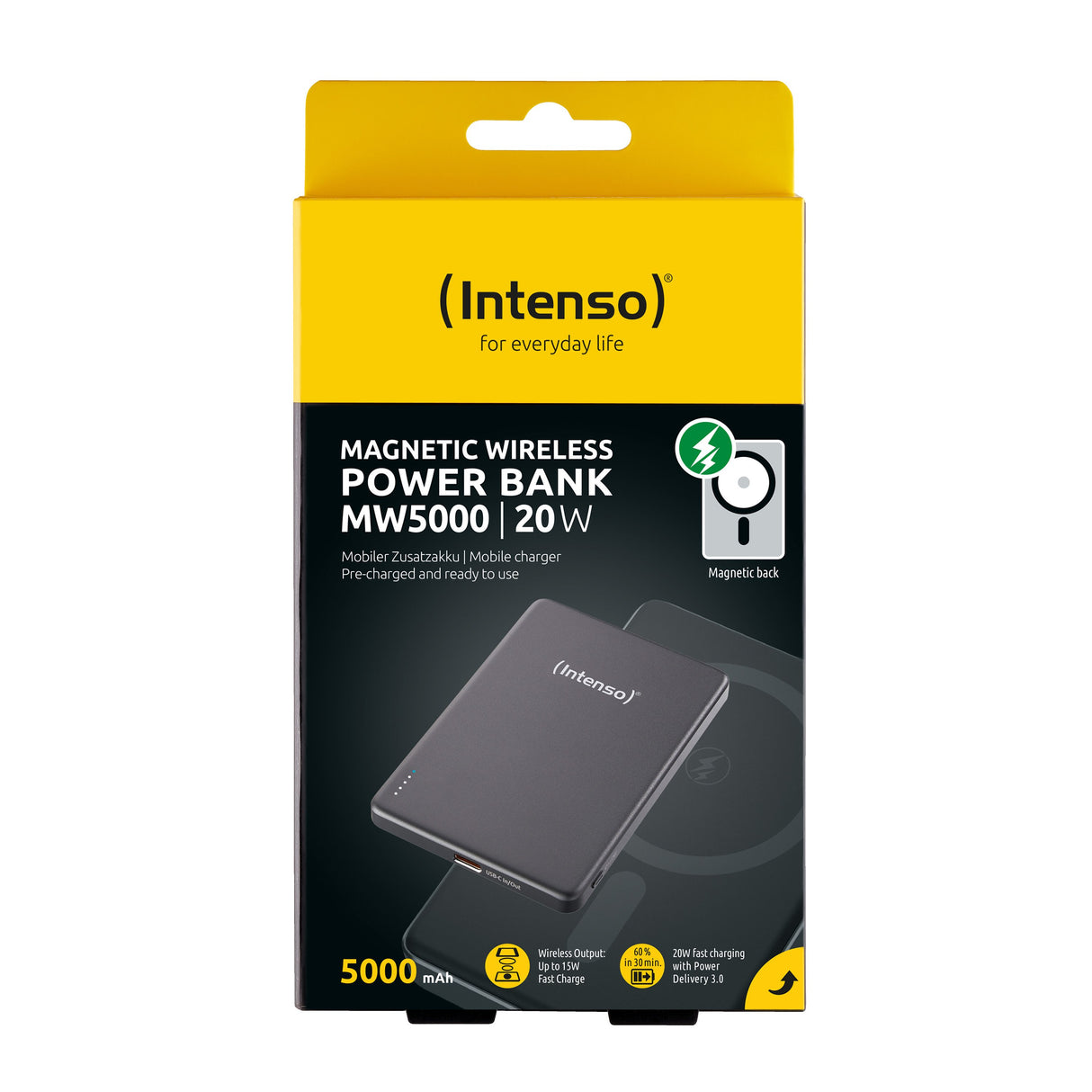 EAN 4034303036189 - Intenso MW5000 Polímero de litio Cargador inalámbrico imagen 2