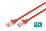 EAN 4016032441960 - Digitus DK-1644-030-R-10 cable de red Rojo 3 m Cat6 S/FTP (S-STP) imagen 1