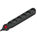 EAN 5902211108108 - Maclean MCE187 base múltiple 3 m 6 salidas AC Interior Negro imagen 2
