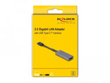 Delock 66248 Adaptador Usb Type-C A Lan Gigabit De 2,5 Pulgadas