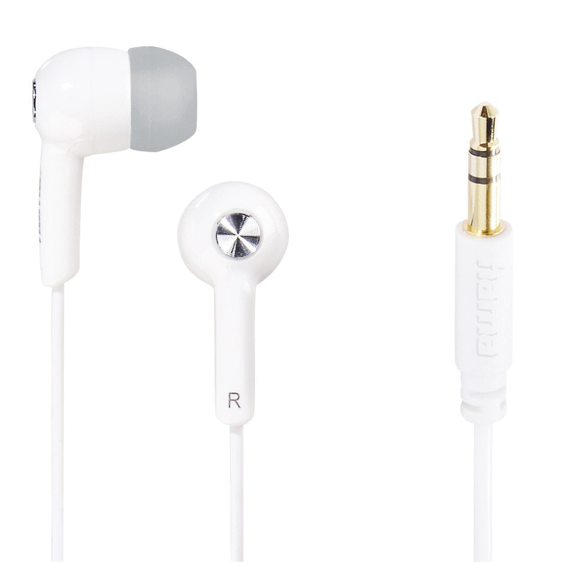 Hama Auriculares Gloss In-Ear Negro Jack 3,5 Blancos