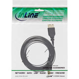 Inline Usb 2.0 Cable Plano Usb A Macho A Mini-B Macho 5 Pines Negro / Dorado 2m
