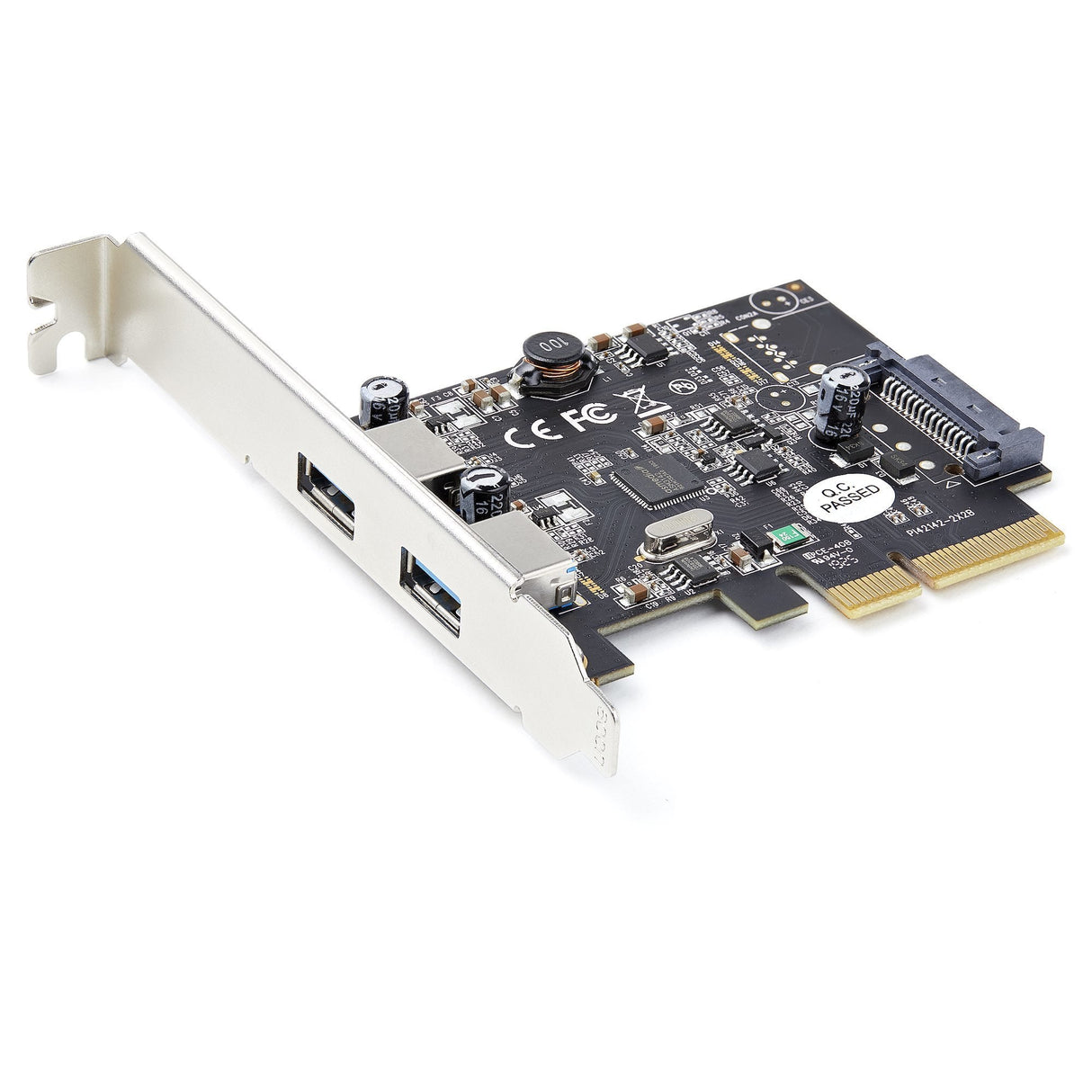 Tarjeta Pci Express Startech.Com  De 2 Puertos Usba 10gb/Puerto - Tarjeta Pci-E 3.0 X2 Usb 3.2 Gen 2 (10gbps) Tipo A - Win/Linux (Pexusb312a3)