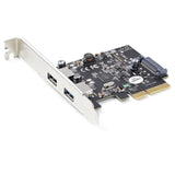 Tarjeta Pci Express Startech.Com  De 2 Puertos Usba 10gb/Puerto - Tarjeta Pci-E 3.0 X2 Usb 3.2 Gen 2 (10gbps) Tipo A - Win/Linux (Pexusb312a3)
