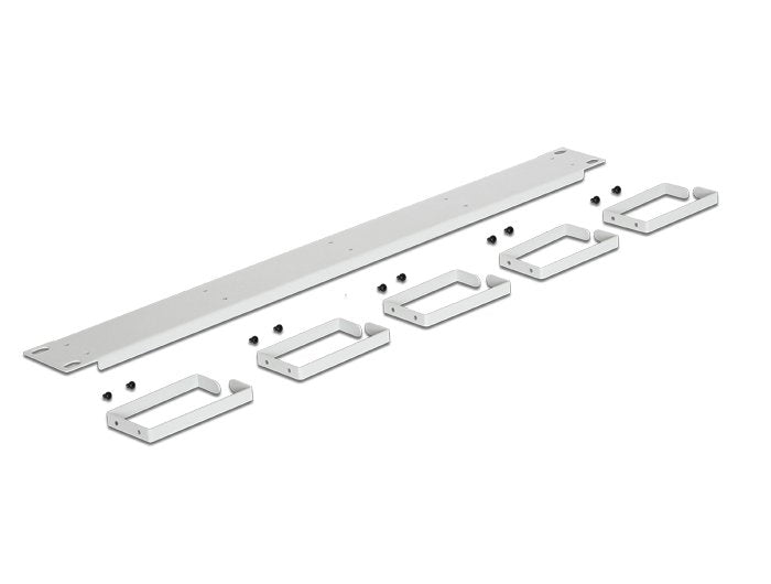 Delock 19'' Panel De Gestión De Cables 1u Gris