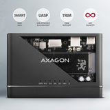 Axagon Adsa-Cc Usb-C 10gbps - Nvme M.2 Ssd & Sata 2.5"/3.5" Ssd/Hdd Clone Mamer 2