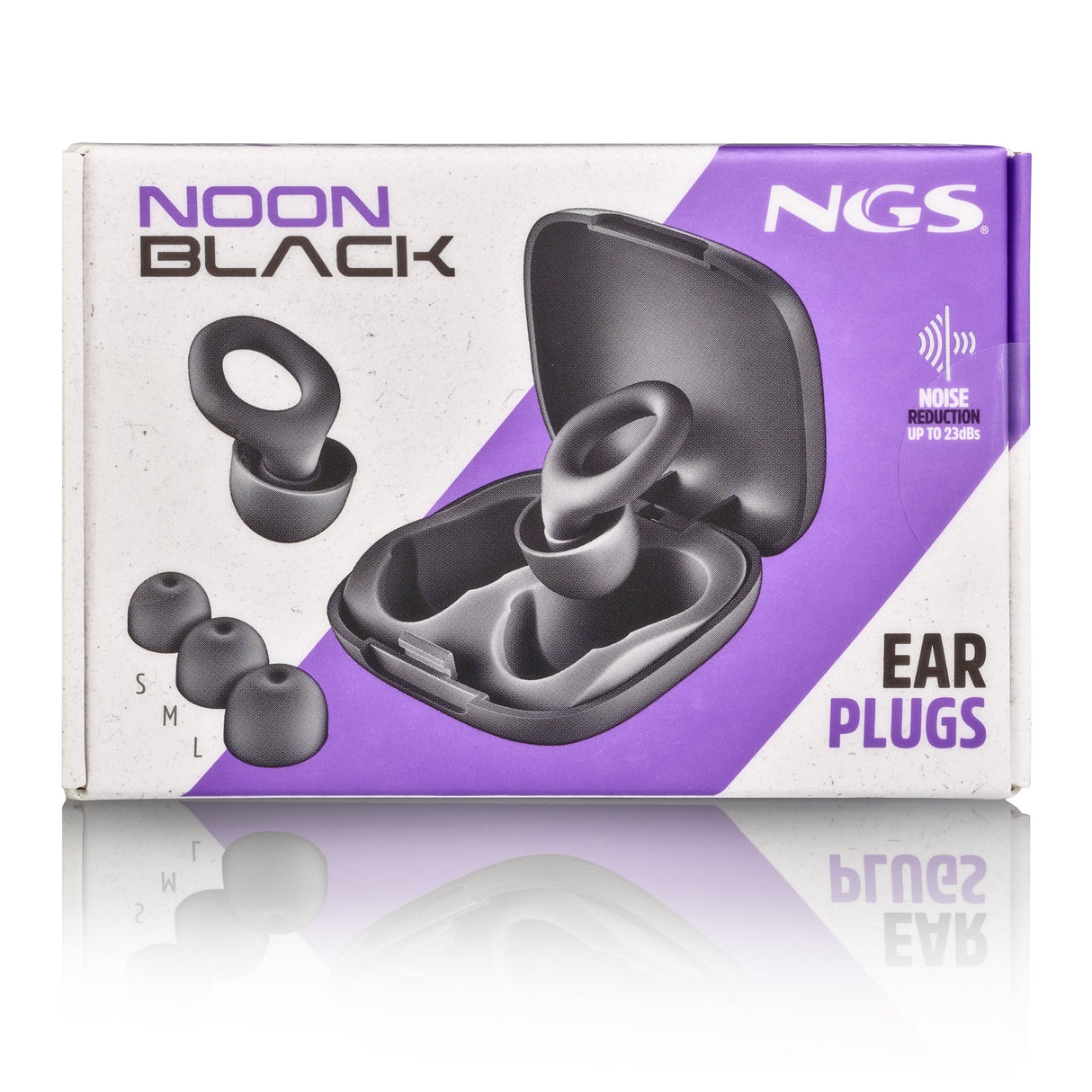 Tapones De Silicona Ngs Para Los Oidos Incluye Funda Y 4 Almohadillas Black
