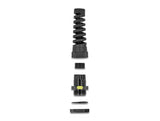 Delock 60624 Conector De Cable M12 Con Ventilación Y Alivio De Tensión Ip68 Polvo E Impermeable Negro 2 Piezas
