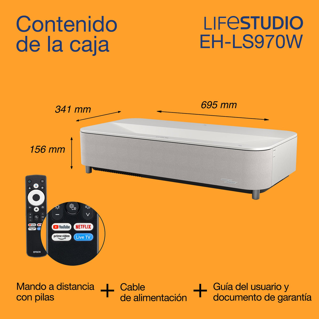 EAN 8715946744674 - Epson EH-LS970W 4000 lúmenes ANSI 3LCD UHD 4K (3840x2160) imagen 14