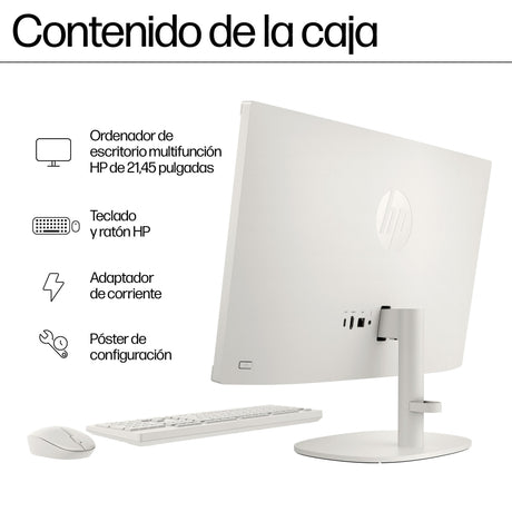 EAN 0198828053602 - HP All-in-One Desktop 22-dg0026ns N200 8 GB DDR5-SDRAM 256 GB SSD Windows 11 Home Blanco imagen 5