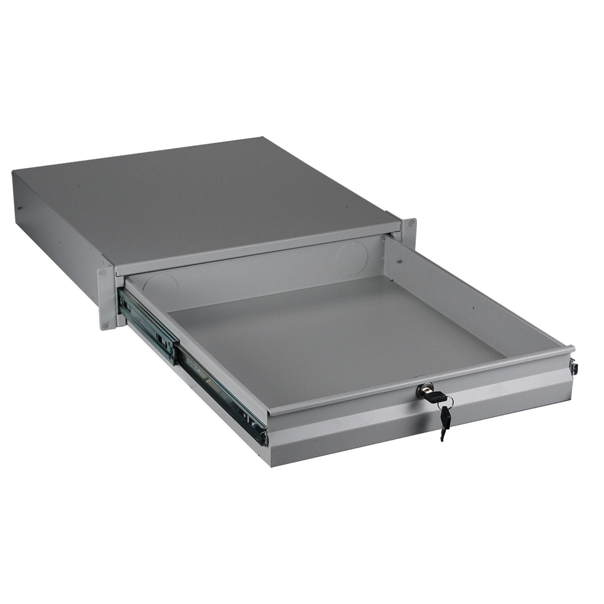 Efb 19" 3he Tastatur- Dokumentenschublade, Abschliebar, Ral7035