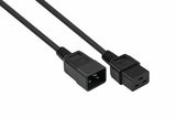 Kabelmeister Cable Alargador Iec C20 An C19 Negro. 2 M