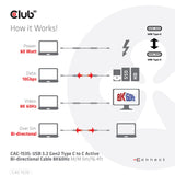 EAN 8719214471699 - CLUB3D CAC-1535 cable USB USB 3.2 Gen 2 (3.1 Gen 2) 5 m USB C Negro imagen 7
