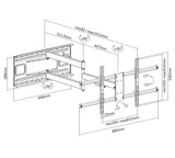 EAN 4015867225400 - Equip 650327 soporte para TV 2,03 m (80") Negro imagen 9
