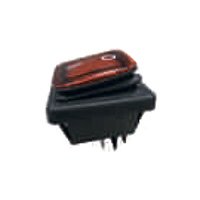 Bachmann Wippenschalter Serie 3627, De Interruptor, Bel., 2polos, Ip65, Negro Rojo