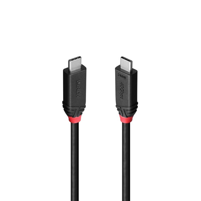 EAN 4002888370004 - Lindy 37000 cable USB USB4 Gen 3x2 0,5 m USB C Negro imagen 1