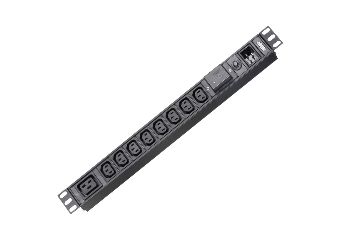 9-Outlet 1u Basic Pdu With Surge Protection (16a) (8x C13, 1x C19)