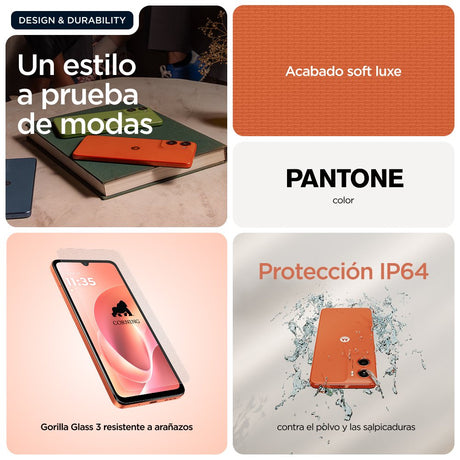 EAN 840493601595 - Motorola moto g06 17,5 cm (6.88") SIM doble Android 15 4G USB Tipo C 4 GB 256 GB 5200 mAh Naranja imagen 16