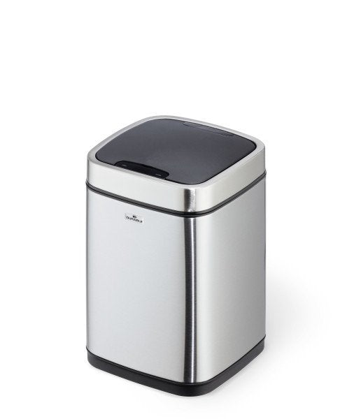 Papelera Con Sensor Durable No Touch 6l Plata Metalizado