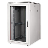 Roline 19-Zoll Netzwerkschrank Pro 26 He, 800x1000 Bxt Glastr Grau