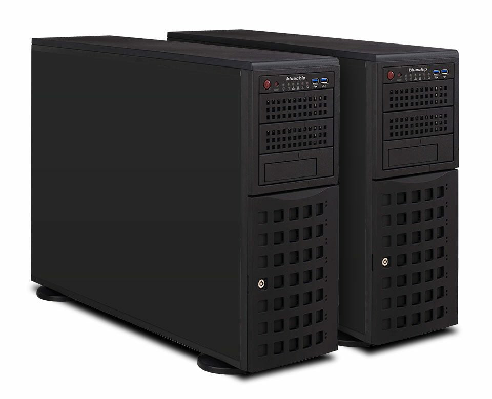 Bluechip Serverline T40333s *Collax Ha-Edition* Tower, Intel® Xeon® Plata 4410y Procesador / Hasta 3.90 Ghz, 32 Gb Ddr5, Avago 9560-8i, 2 X 960 Gb Ssd, 4 X 10 Gigabit Ethernet, Collax V-Bien (Ausstattung Je Server)