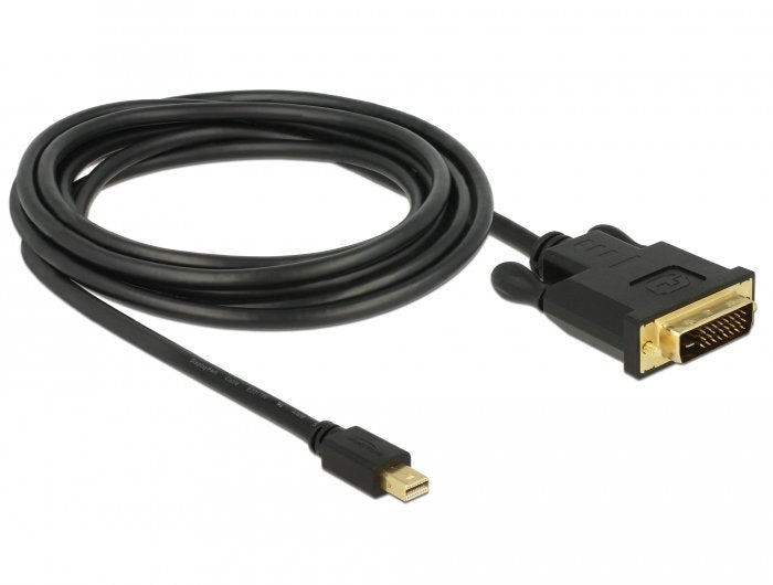 Delock Cable Mini Displayport 1.1 Macho  Dvi 24+1 Macho 3 M