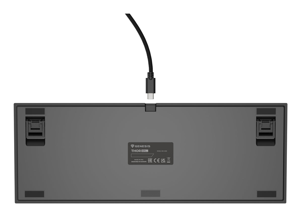 Genesis Thor 404 Tkl Rgb Mechanical Gaming Keyboard, Kailh Box Brown V2 Switch, Us Layout, Wired, Black