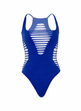 Leg Avenue - Body Tanga Racerback Azul