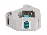 Delock Hutschienenadapter Mit Keystone Lc Duplex Buchse Zu Lc Duplex Buchse Aqua