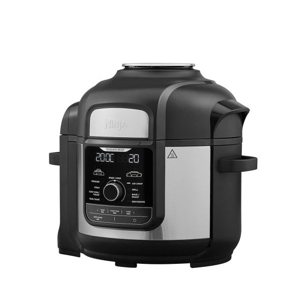 Ninja Op500eu Foodi Max Multi-Cooker Olla A Presión, Negro Y Plateado
