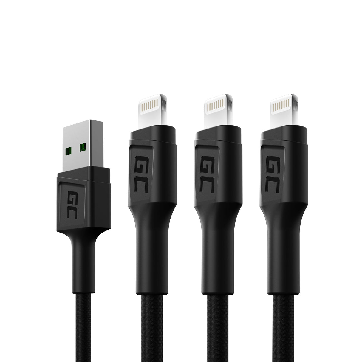 Green Cell 3x Cable Gc Ray Usb - Lightning 200cm White Led Backlight
