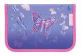 Herlitz Loop Plus Butterfly Paradise Juego De Mochila Escolar Chica Poliéster Lila, Rosa