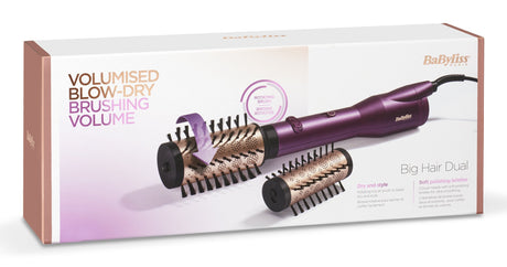EAN 3030050153798 - BaByliss Big Hair Dual Cepillo de aire caliente Caliente Negro, Oro rosa, Violeta 650 W 2,5 m imagen 7