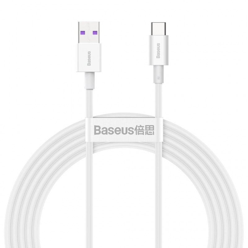 Baseus Superior Series Fast Charging Data Cable Usb To Type-C 66w 2m White