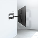 Aisens Soporte Pro Giratorio, Inclinable Y Nivelable Para Monitor/Tv 120kg De 60-120, Negro