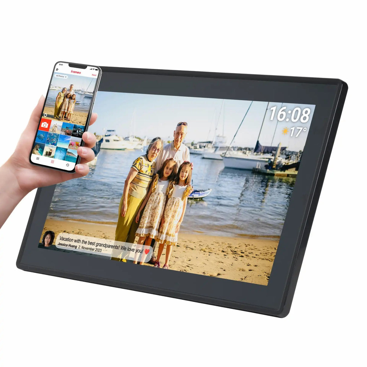 Denver Pff-1515b Marco Fotográfico Digital Negro 39,6 Cm (15.6") Pantalla Táctil Wifi