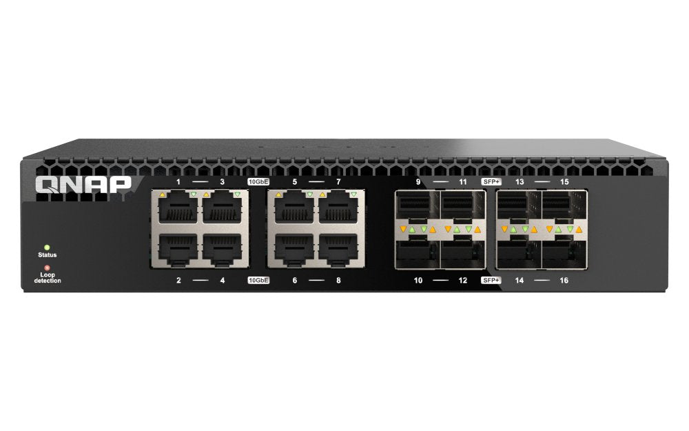 Qnap Qsw-3216r-8s8t Switch No Administrado L2 10g Ethernet [100/1000/10000] Negro