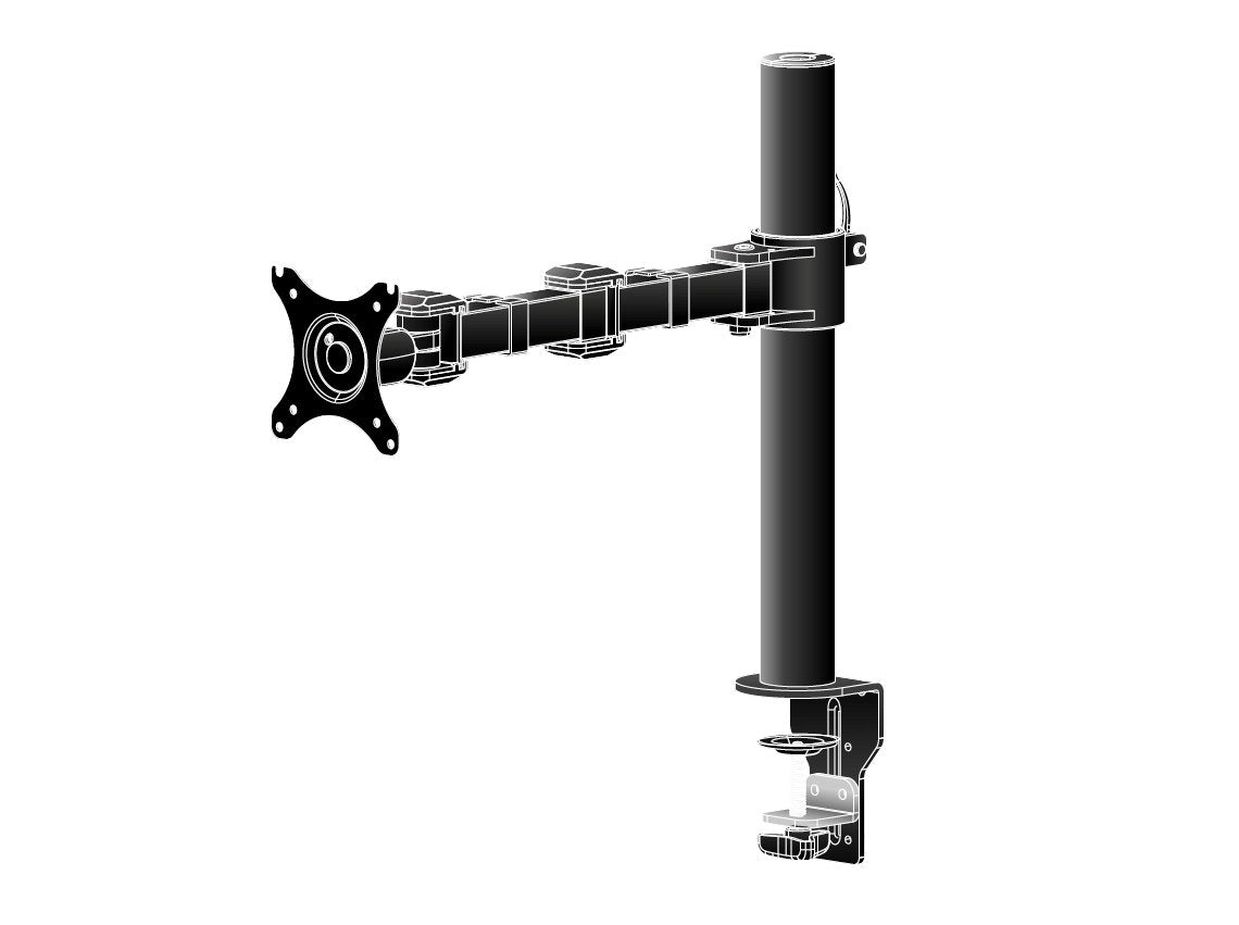 EAN 4948570032167 - iiyama DS1001C-B1 soporte para monitor 76,2 cm (30") Escritorio Negro imagen 3