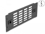Delock 66986 Panel De Gabinete De Red Con Ranuras De Ventilación Sin Herramientas De 10? 2u Negro