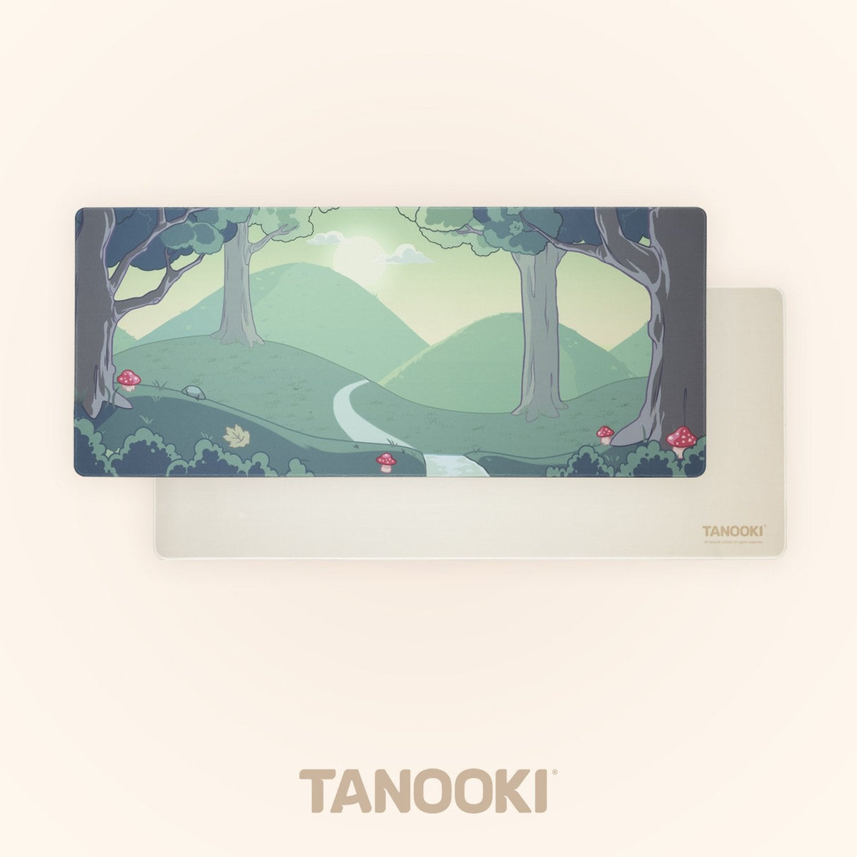 EAN 8436563094569 - TANOOKI TNK4002 alfombrilla para ratón Alfombrilla de ratón para juegos Crema de color, Verde, Pino imagen 3
