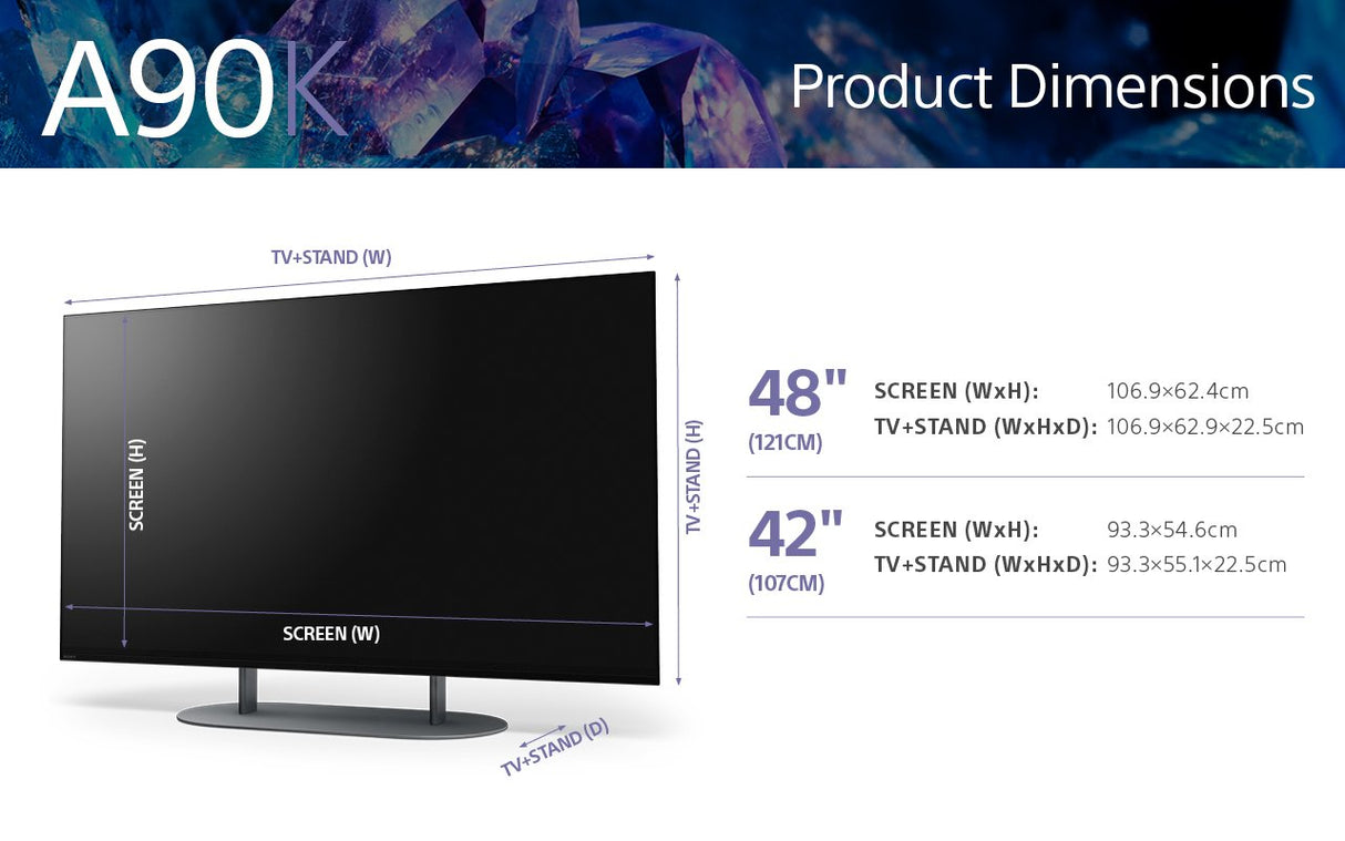 Televisor Sony Xr-42a90k 106,7 Cm (42") 4k Ultra Hd Smart Tv Wifi Negro