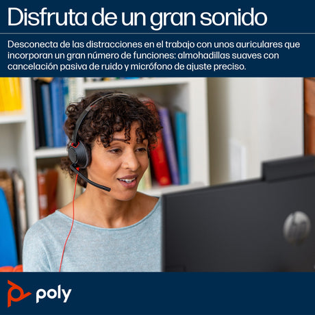 EAN 0197498429441 - HP Poly Blackwire 5220 Stereo USB-C Headset +3.5mm Plug +USB-C/A Adapter Alámbrico Diadema Business/Every imagen 7
