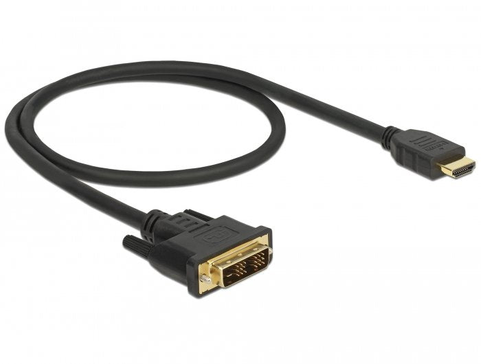 Delock 85581 Cable Hdmi -> Dvi-D 0.50m  Negro