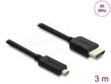 Delock Koaxiales High Speed Cable Hdmi Hdmi Macho A Micro Hdmi Macho 8k 60